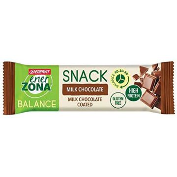 SNACK 40-30-30 MILK CHOCOLATE | Barretta Latte e Cioccolato Latte 33 g | ENERZONA