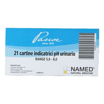 Cartina indicatrice di pH urinario | 21 Strisce reattive | NAMED