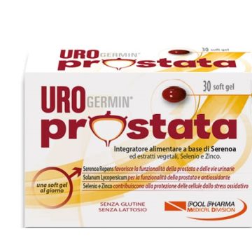 UROGERMIN PROSTATA 30 cps soft gel | Integratore prostata  | POOL PHARMA