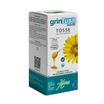 GRINTUSS  ADULTI Sciroppo 180 g | Tosse Grassa e Secca | ABOCA