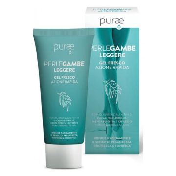 Purae Perlegambe Gel Fresco | Gel gambe rinfrescante azione rapida | PURAE