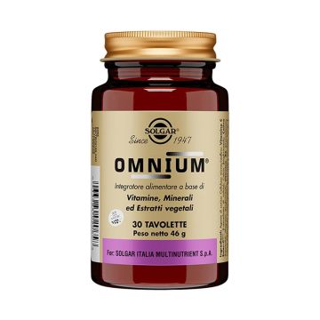 OMNIUM 30 tavolette | Multivitaminico multiminerale | SOLGAR OMNIUM 30 tavolette | Multivitaminico multiminerale | SOLGAR