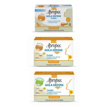 Gola Defens PRO 20 pastiglie | Mal di Gola, protettivo e lenitivo | APROPOS