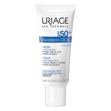 Cica-crema Spf 50+ 40 ml | crema riparatrice protezione solare | URIAGE Bariéderm