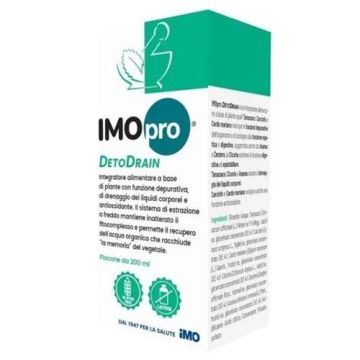 IMOPRO Detodrain 200 ml | Integratore drenante purificante | IMO