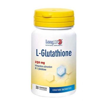 L-Glutathione 30 cpr 250 mg | Integratore Antiossidante | LONGLIFE