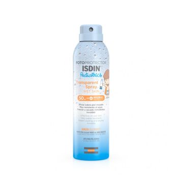 Transparent Spray Wet Skin Spf 50+ | Fotoprotezione corpo bimbi 250 ml | ISDIN Fotoprotector Pediatrics