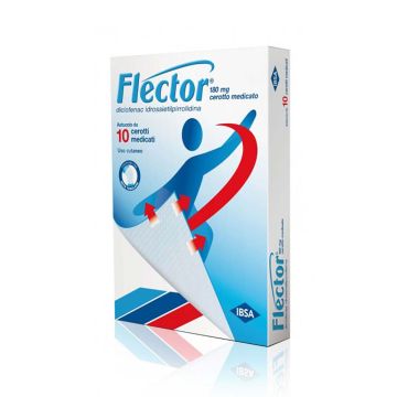 FLECTOR Cerotti Medicati | 180mg Diclofenac Idrossietilpirrolidina | 10 Cerotti