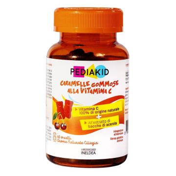 Vitamine C 60 orsetti | Integratore in pastiglie gommose bimbi | PEDIAKID