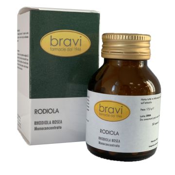 Rodiola 50 capsule | Integratore Adattogeno contro lo Stress | BRAVI LAB