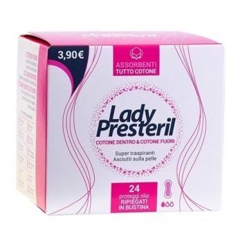 Proteggi slip 24 pz | 100% cotone e biodegradabili | LADY PRESTERIL