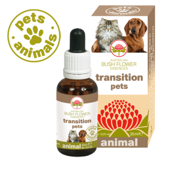 TRANSITION PETS Gocce 30 ml | Fiori Australiani per Paura dei Cambiamenti | AUSTRALIAN BUSH FLOWER Essences - Animal