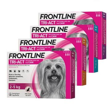 Pipetta Tri Act Cani 3pz | Antiparassitario - Varie taglie/peso | FRONTLINE