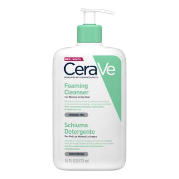 Schiuma Detergente Viso 473ml | Schiuma detersione imperfezioni | CERAVE