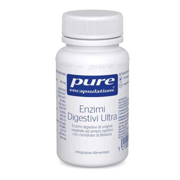 Enzimi digestivi Ultra 30 capsule | Integratore enzimi reflusso e indigestioni | PURE ENCAPSULATIONS
