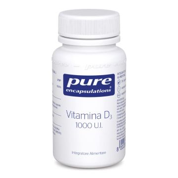 Vitamina D3 30 capsule | Integratore difese immunitarie ed energia | PURE ENCAPSULATIONS