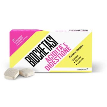 BIOCHETASI Acidità e digestione 20cpr masticabili | Gonfiore e gas | ALFASIGMA