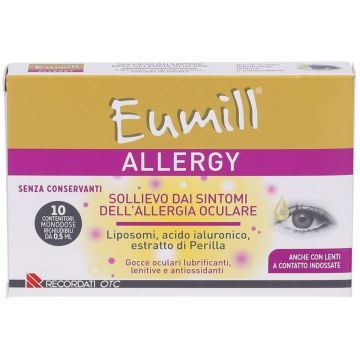 Allergy 10 flac - Collirio| Acido Ialurinico e Estratto di Perilla | EUMILL