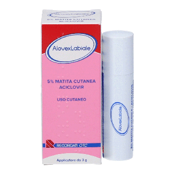 ALOVEX Labiale|Aciclovir 5% per Herpex 3 g 