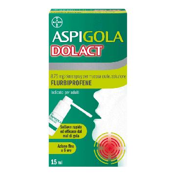 Aspi GOLA DOLACT | 8,75mg Flurbiprofene | 15ml Spray