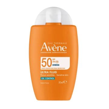 Solari - Ultra Fluid Oil Control 50ml | Pelli grasse sensibili SPF50 | AVENE Eau Thermale