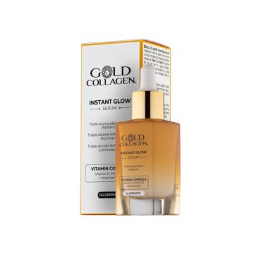 Instant Glow Serum 30 ml | Siero illuminante antiossidante giorno | GOLD COLLAGEN