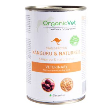 KANGURU & NATURREIS 400 g | Cibo monoproteico canguro e riso per CANI | ORGANIC VET KANGURU & NATURREIS 400 g | Cibo monoproteico canguro e riso per CANI | ORGANIC VET