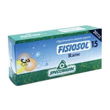 15 RAME | Antinfiammatorio Antisettico 20 Fiale | SPECCHIASOL - Fisiosol 15 RAME | Antinfiammatorio Antisettico 20 Fiale | SPECCHIASOL - Fisiosol