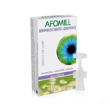 RINFRESCANTE LENITIVO 10 Fiale monodose | Gocce oculari per occhi stanchi e arrossati | AFOMILL