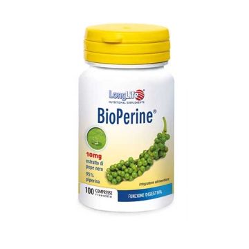 BIOPERINE 100 cpr | Integratore di Estratto Pepe Nero | LONGLIFE BIOPERINE 100 cpr | Integratore di Estratto Pepe Nero | LONGLIFE