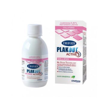 Plakout active sollievo 200 ml | Collutorio antiplacca | EMOFORM