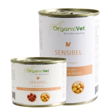 SENSIBEL 200 g a 400 g | Cibo umido ipoallergenico per CANI | ORGANIC VET