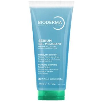 Sébium - Gel Moussant 200ml | Gel detergente purificante | BIODERMA
