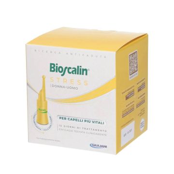Fiale Stress Anticaduta | Per capelli più vitali - 7 fiale | BIOSCALIN
