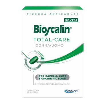 Total Care Donna Uomo 30cpr | Rinforzante capelli, cute e unghie | BIOSCALIN