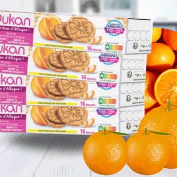 Biscotti Scorza Arancia 132 g | Biscotti iperproteici crusca di avena | DIETA DUKAN