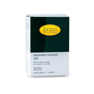 Magnesio Advance 400 20x30ml | Stanchezza e funziolità muscolare | BRAVI LAB