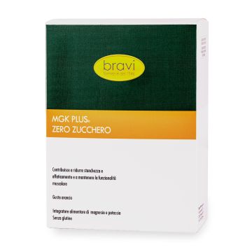 MGK Plus Zero Zucchero 24 Stick | Integratore magnesio - potassio | BRAVI LAB 