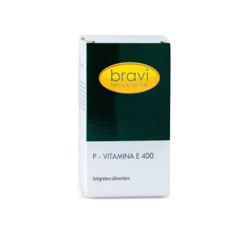 P Vitamina E 400 60perle | Antiossidante cellulare | BRAVI LAB