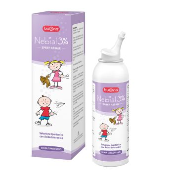 Nebial 3% Spray Nasale 100ml | Pulizia delle fosse nasali | BUONA