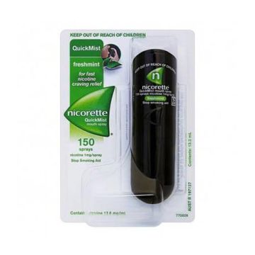 NicoretteQUICK&#x20;spray&#x20;orale&#x20;&#x7C;&#x20;Erogatore&#x20;da&#x20;150&#x20;dosi