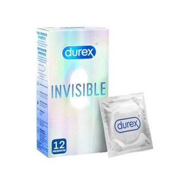 Invisible 12pz| Profilattici ultra sottili | DUREX