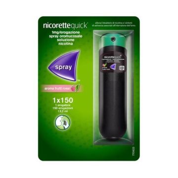 NicoretteQUICK spray orale ai Frutti Rossi | Erogatore da 150 dosi NicoretteQUICK spray orale ai Frutti Rossi | Erogatore da 150 dosi