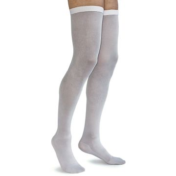 Calza Anti Trombo 15/18 mmHg | Autoreggente - bianca varie tg | SOLIDEA