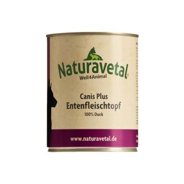 Menu Entenfleischtopf 800g | Carne di anatra e interiora | NATURAVETAL - Canis Plus