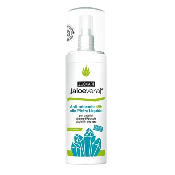 ANTI-ODORANTE 48H ALOE VERA 100 ml | Deodorante alla pietra liquida pelli sensibili | ZUCCARI