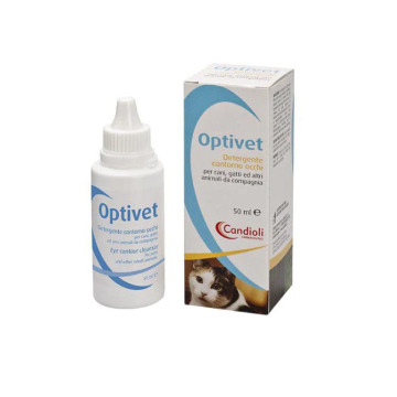 Optivet 50ml | Detergente contorno occhi cani/gatti | CANDIOLI