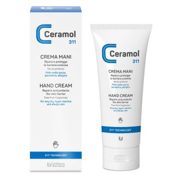 311 - Crema Mani 100ml | Pelle secca ipereattiva allergica  | CERAMOL