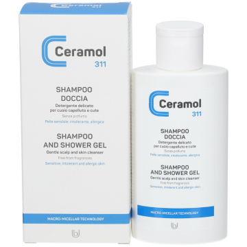 311- Shampoo Doccia 200ml | Pelle sensibile intollerante allergica | CERAMOL