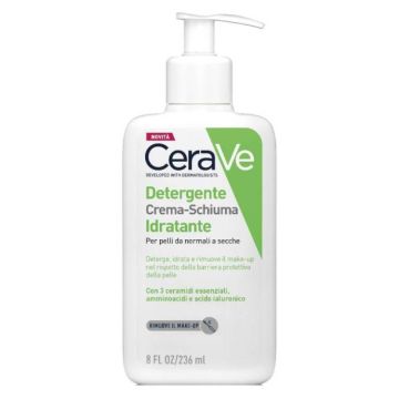 Detergente Crema-Schiuma Idratante 236ml | Pelli normali e secche | CERAVE